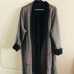 Reversible long knit blazer!
